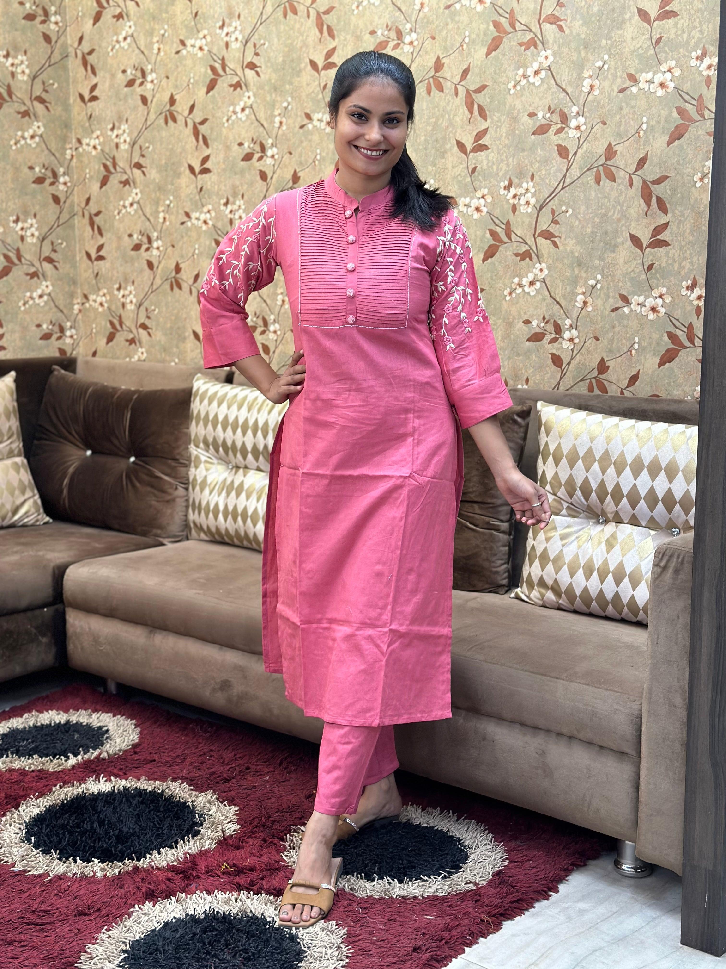 Premium Cotton Kurta Set For Women