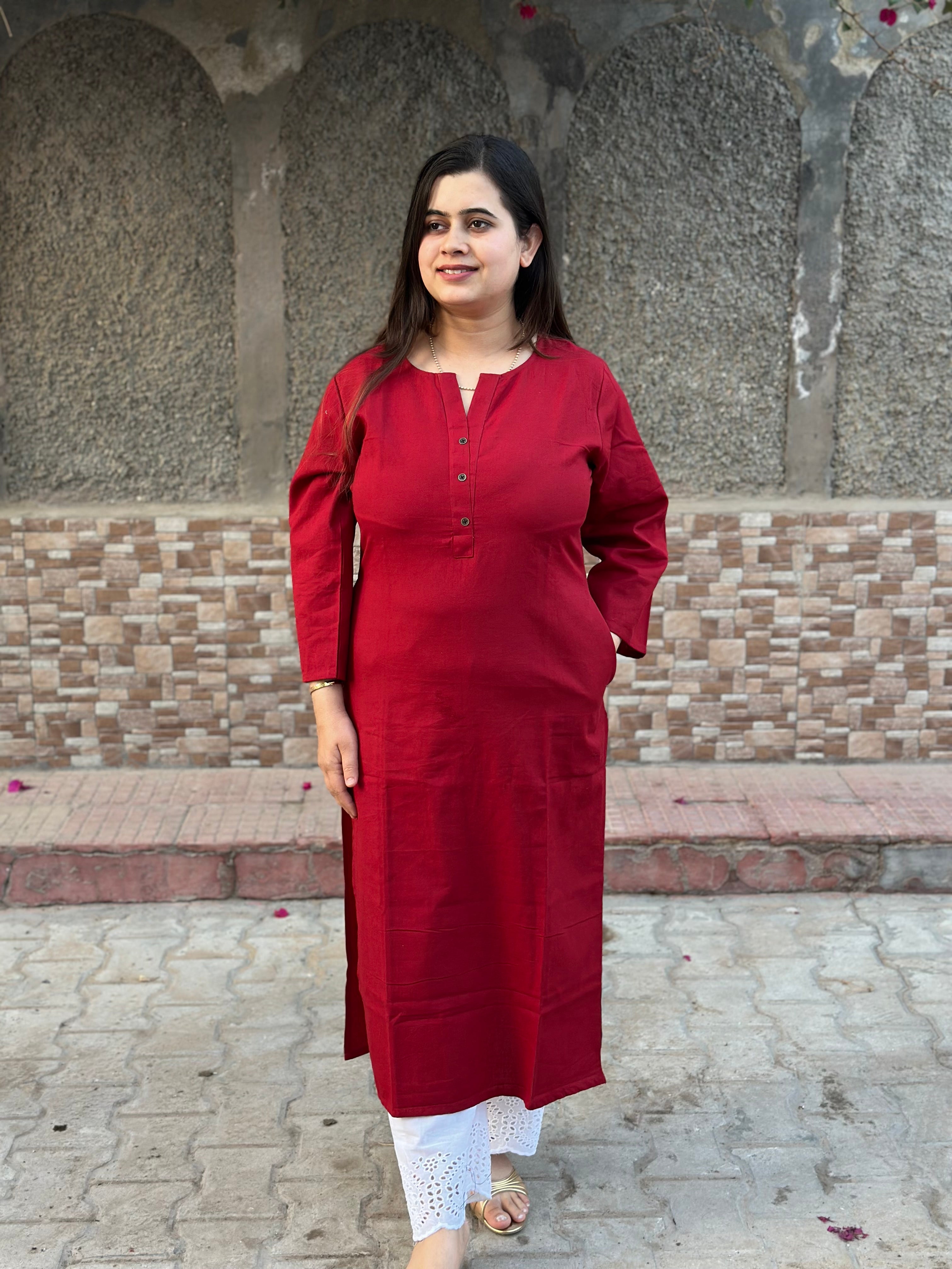 Airy Linen Long Kurta