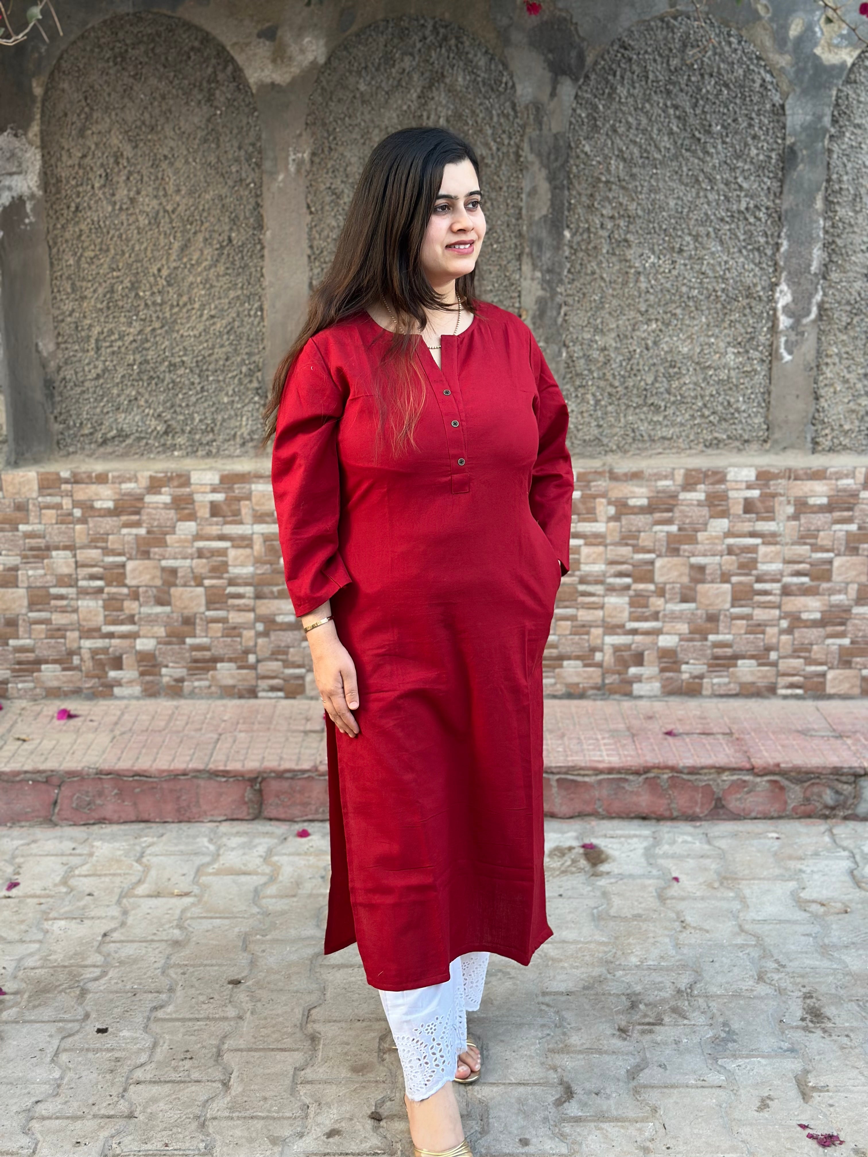 Airy Linen Long Kurta