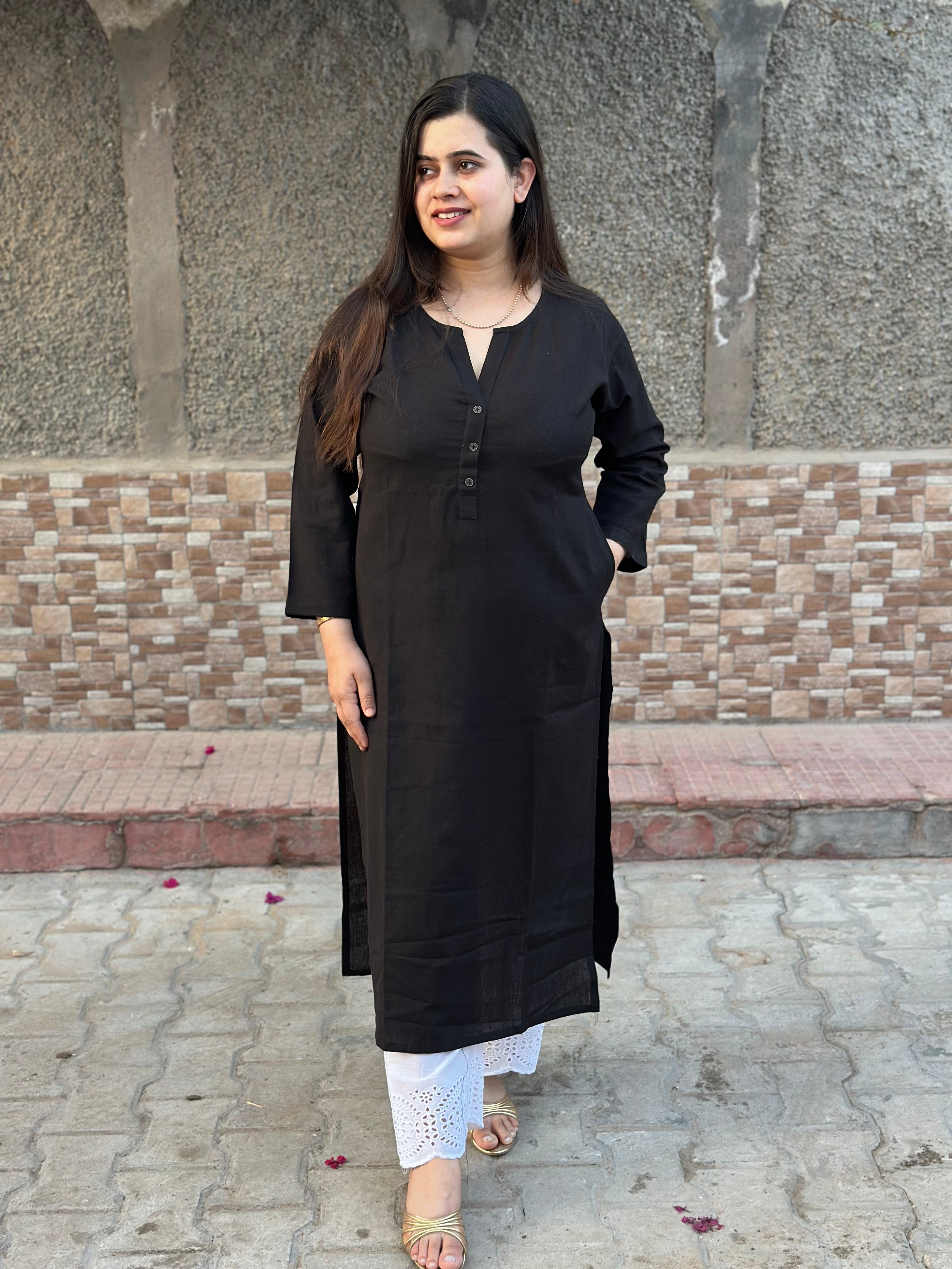 Airy Linen Long Kurta