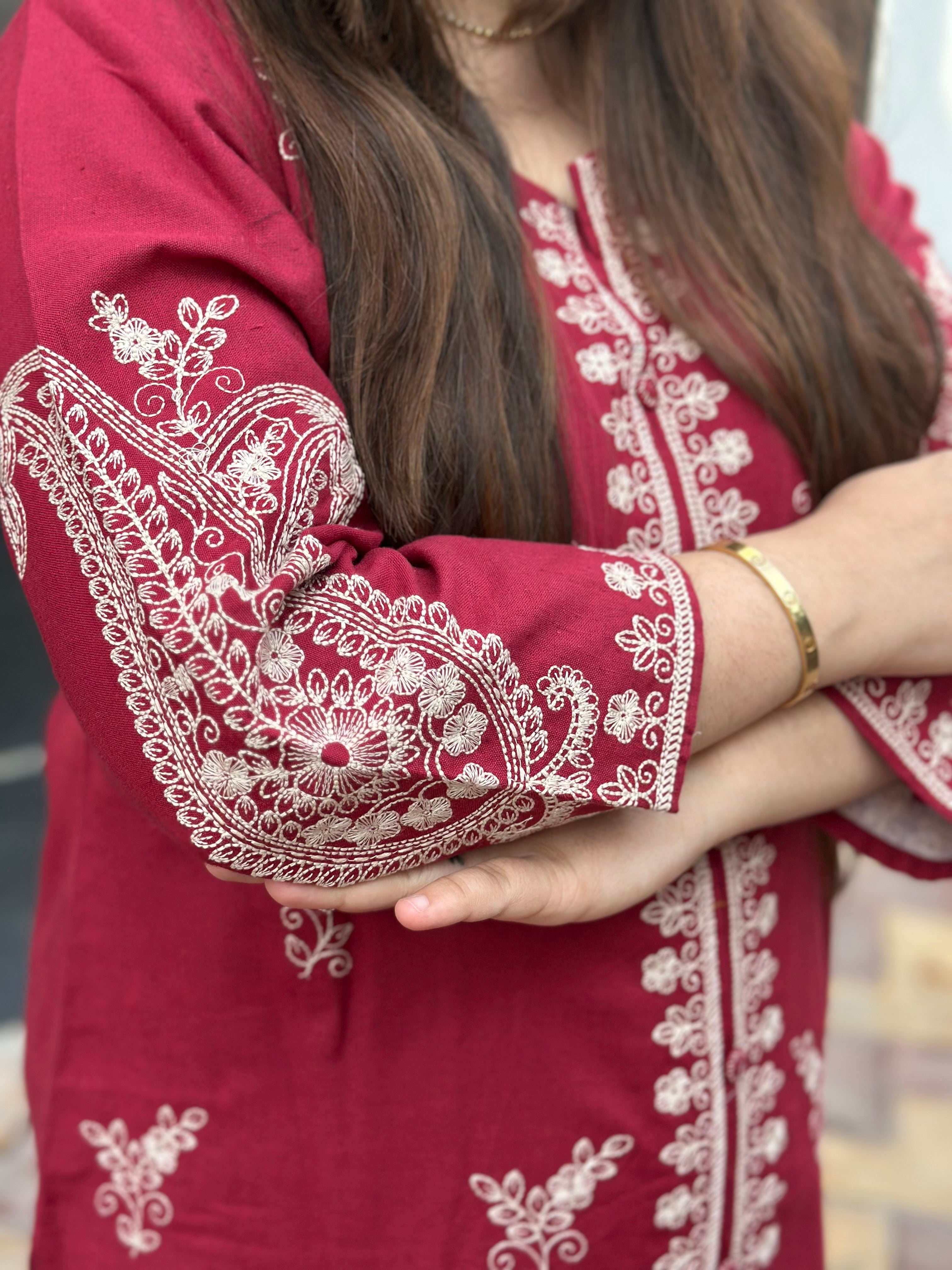 Cotton Chikankari kurta Set