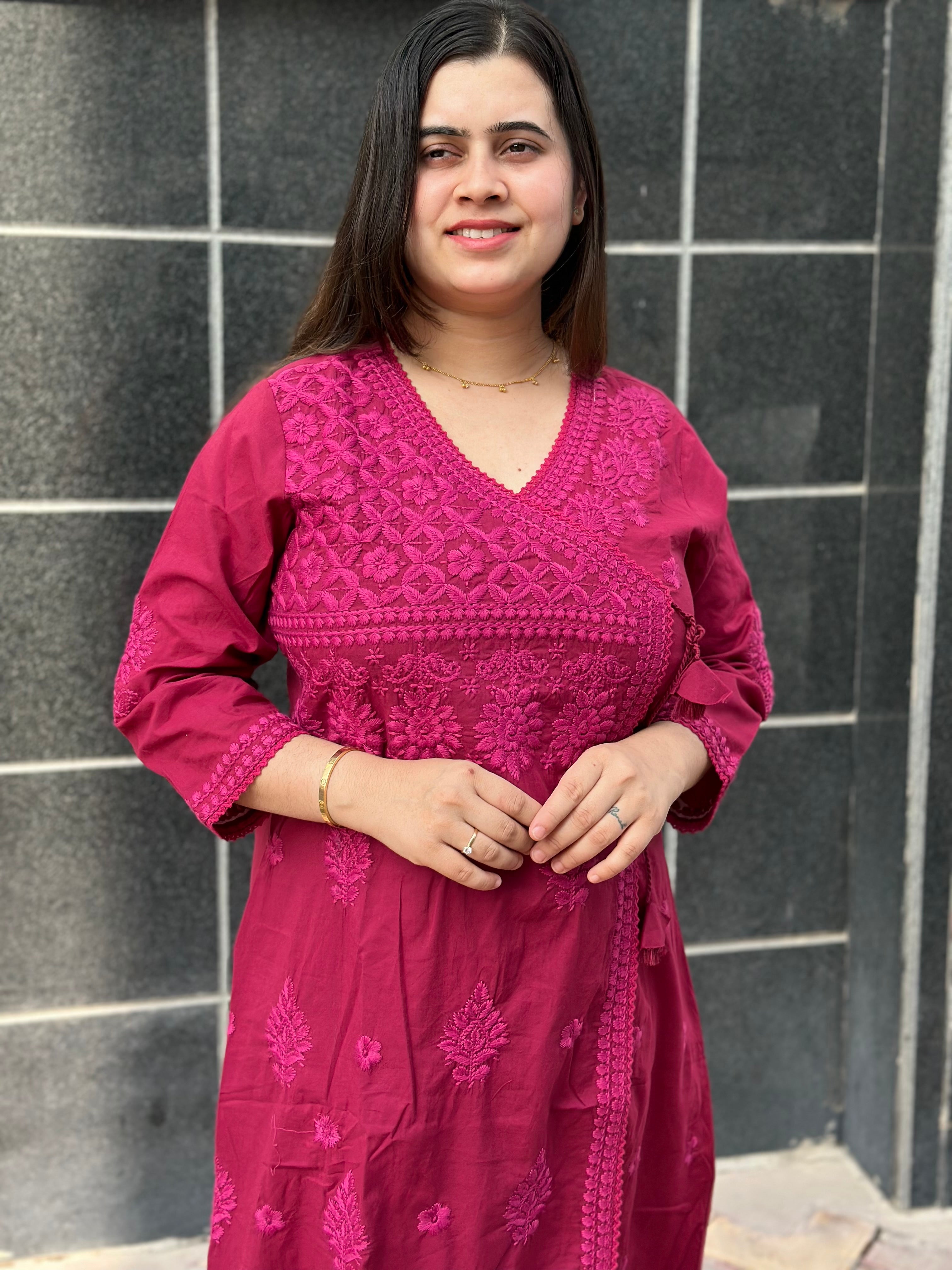 Cotton Chikankari kurta Set