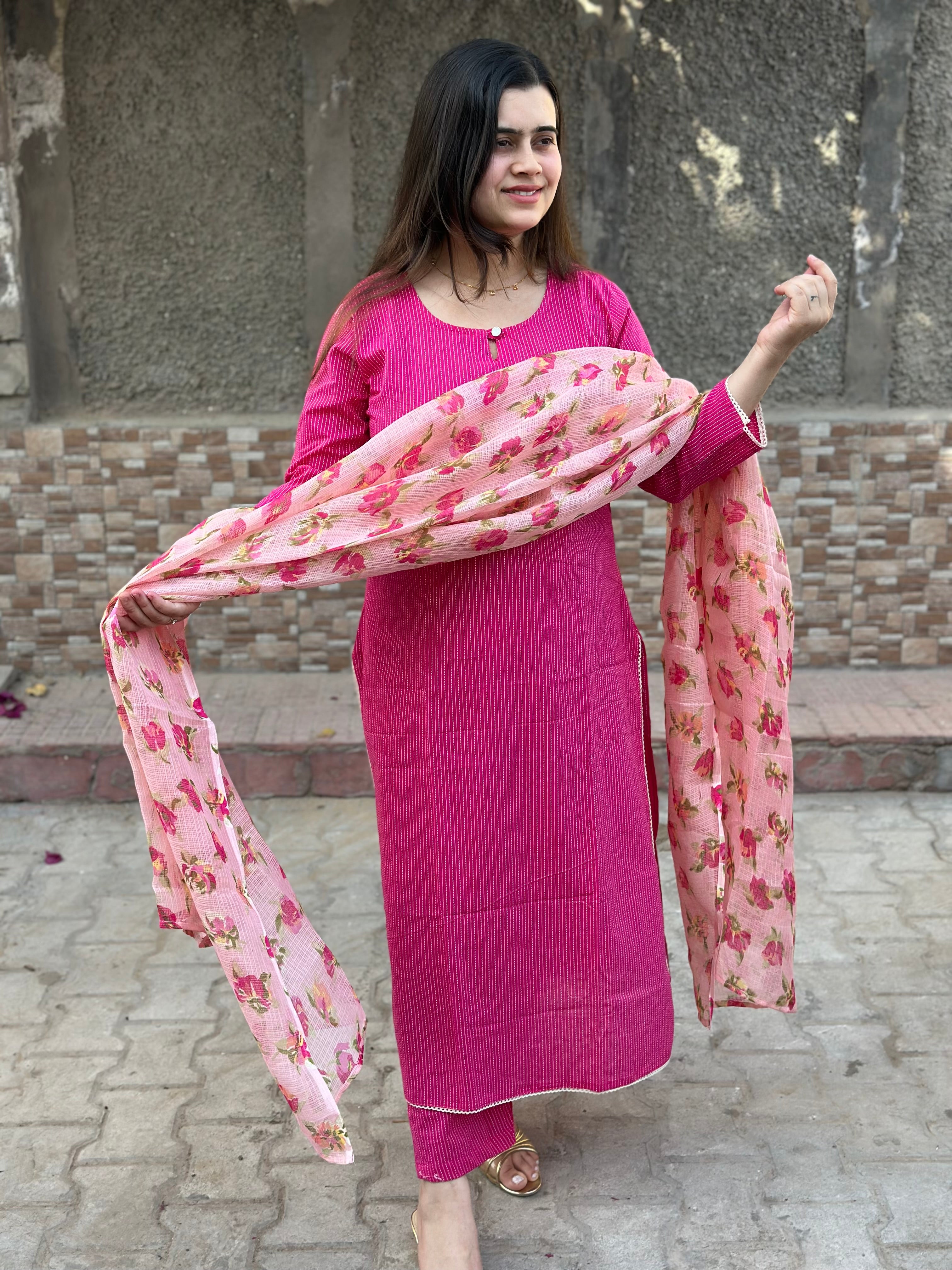 Kantha cotton suit