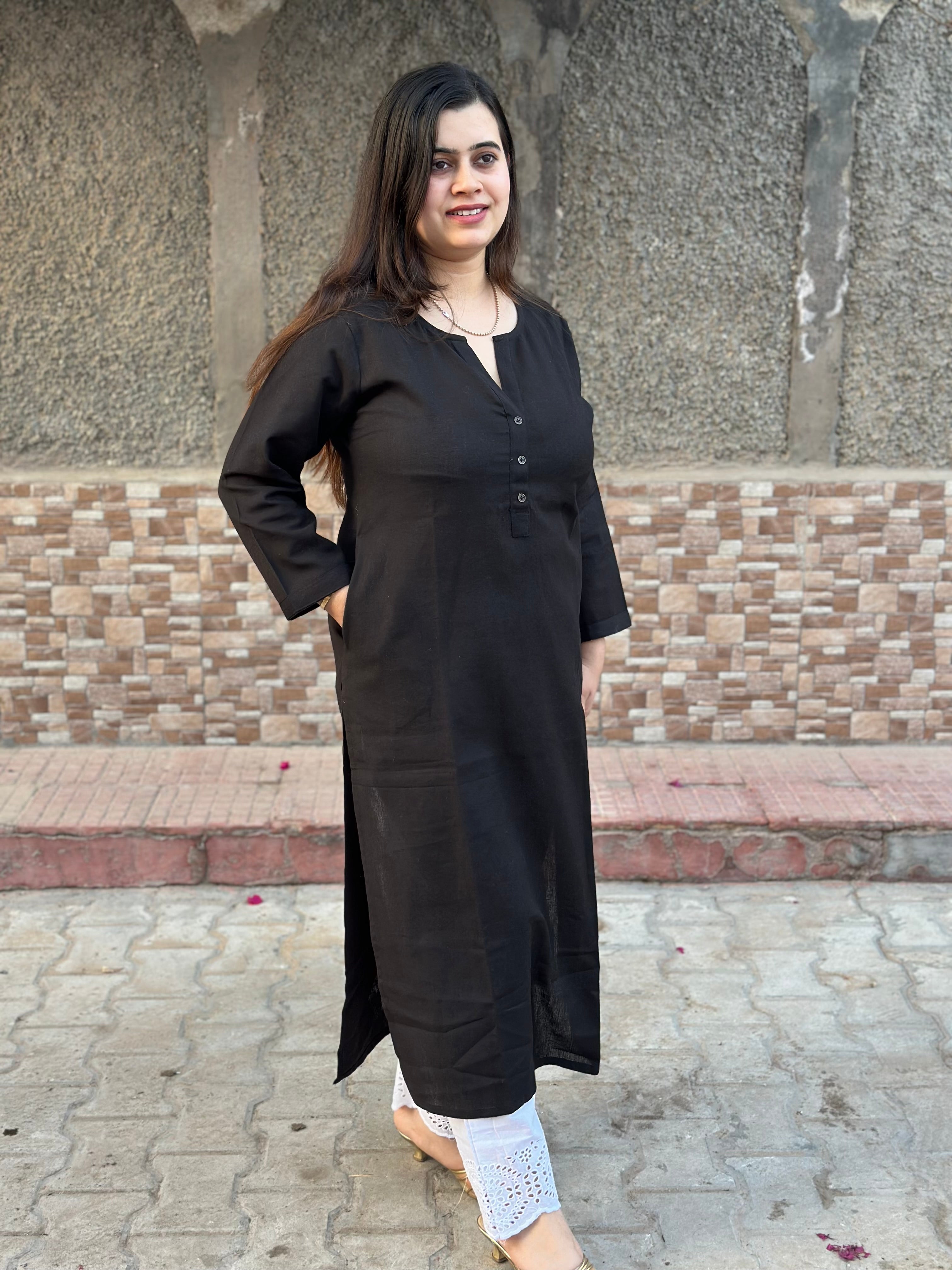 Airy Linen Long Kurta