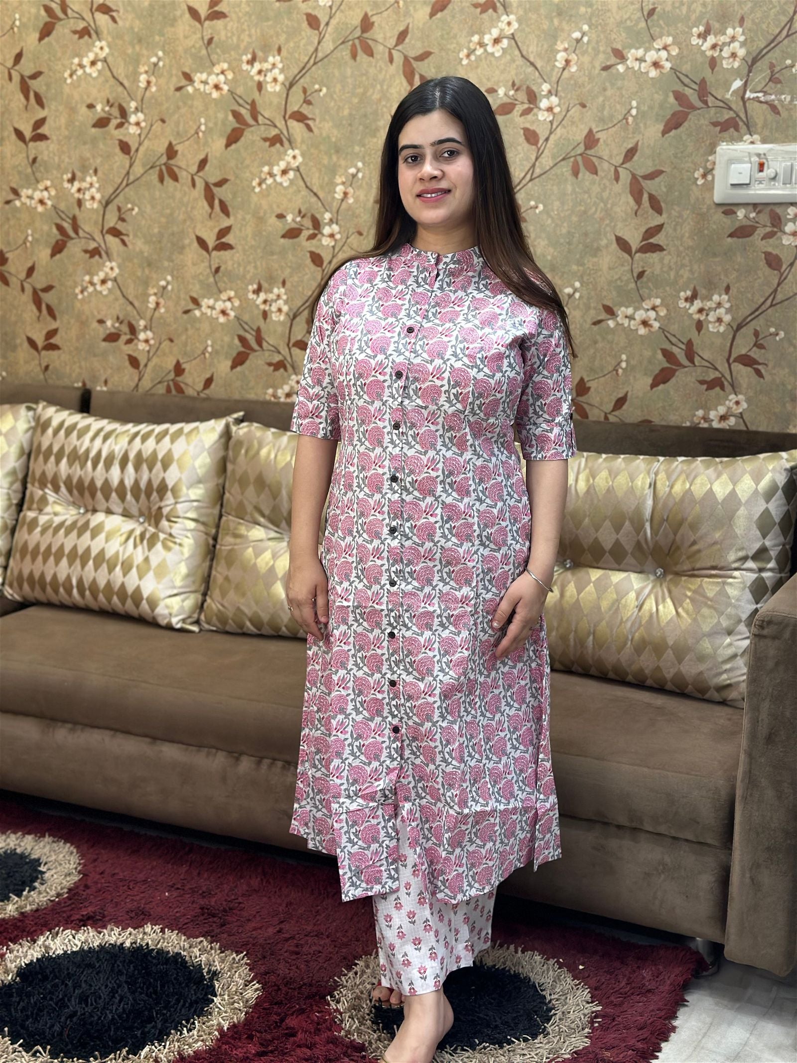 Cotton Kurta Set For Women - Vijay Laxmi