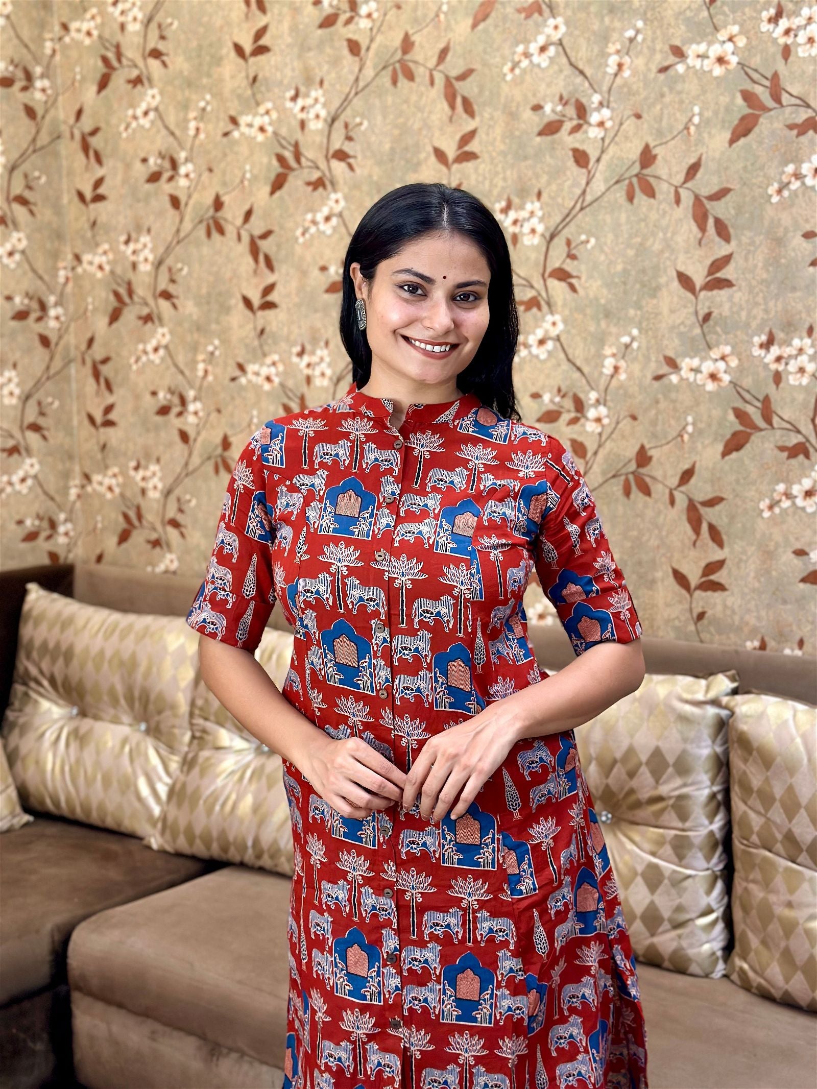 Cotton Kurta Set For Women - Vijay Laxmi