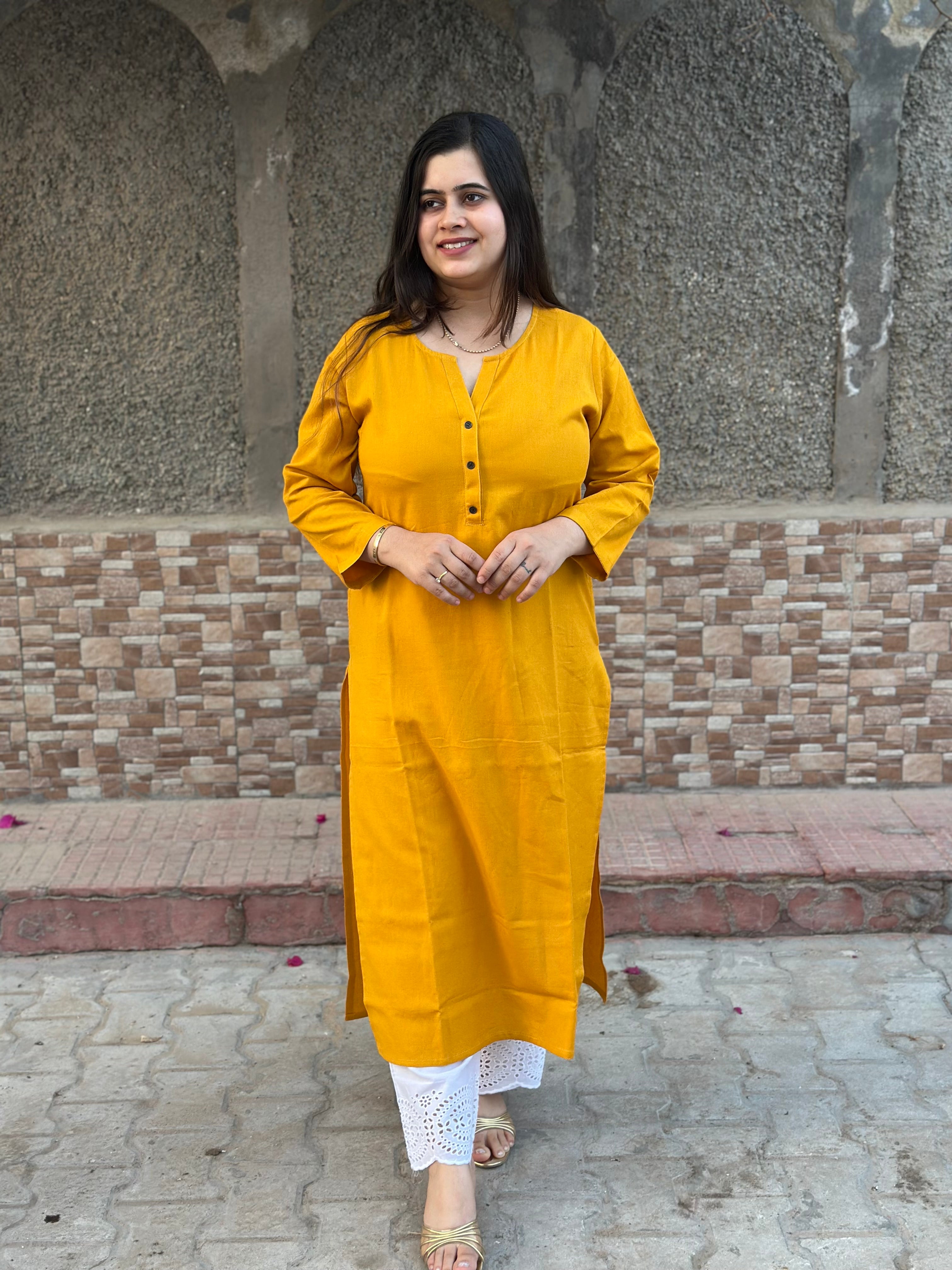 Airy Linen Long Kurta