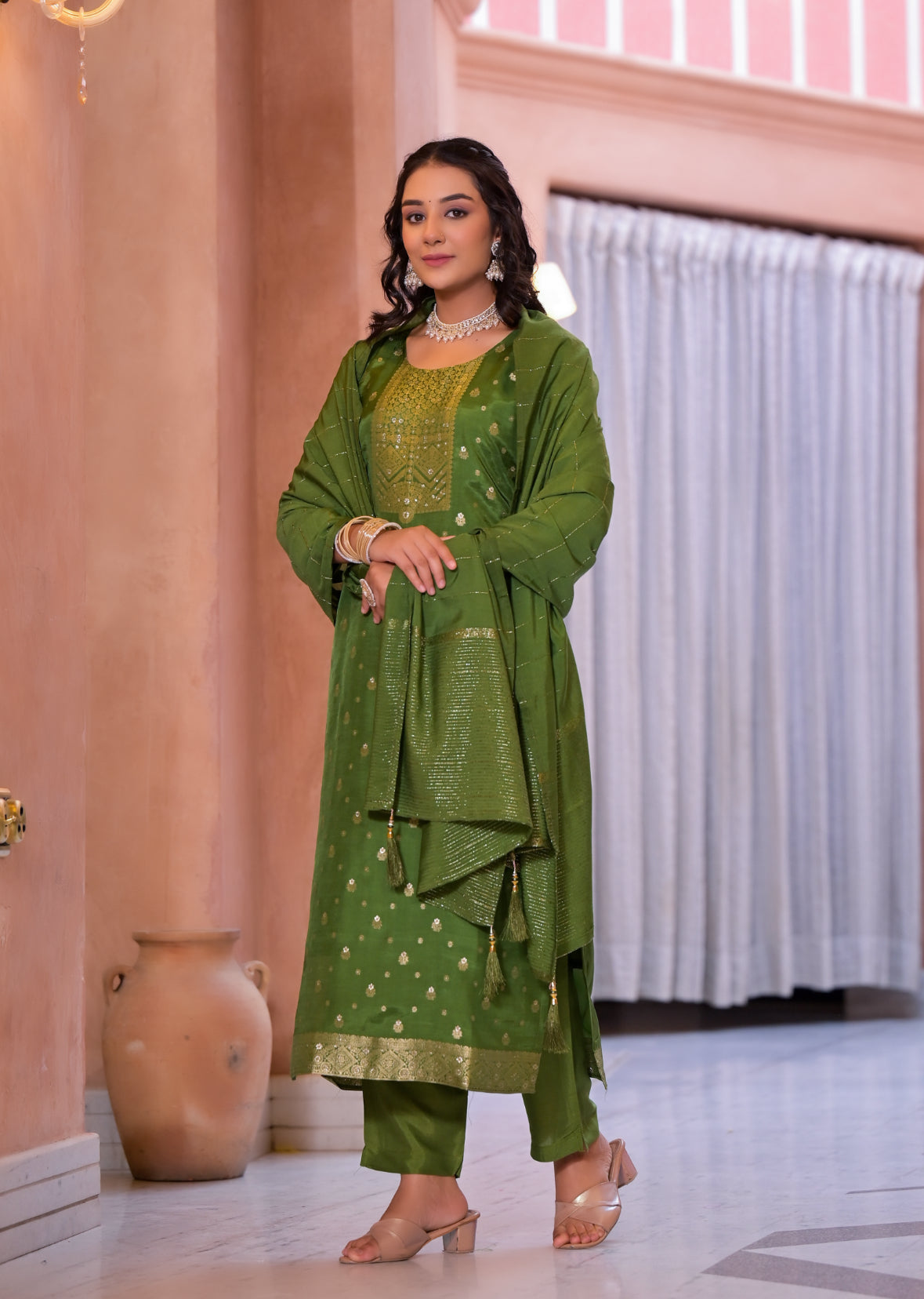 Banarasi Silk Suit Set for Women