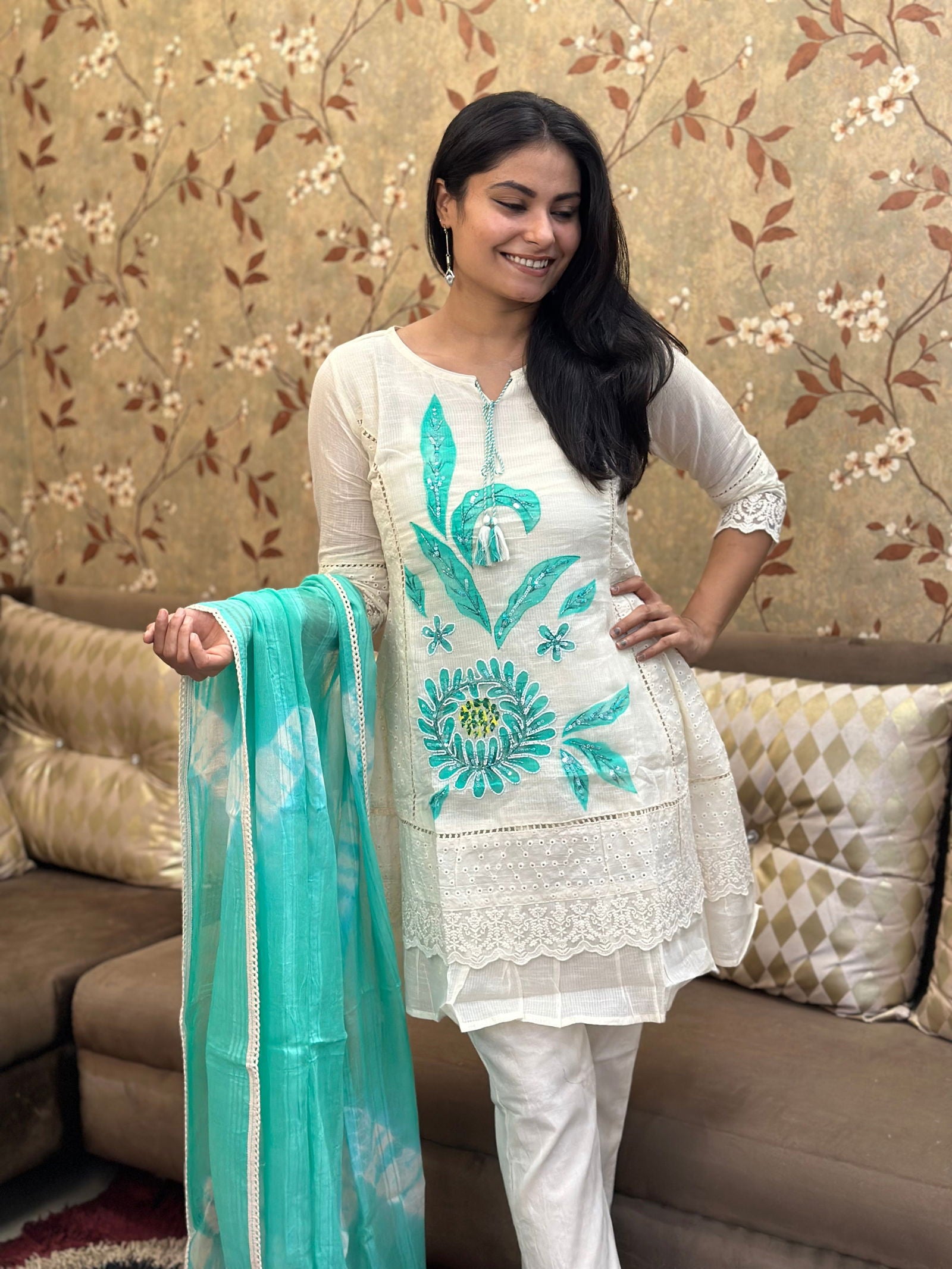 Premium Cotton Kurta Set For Women - Vijay Laxmi