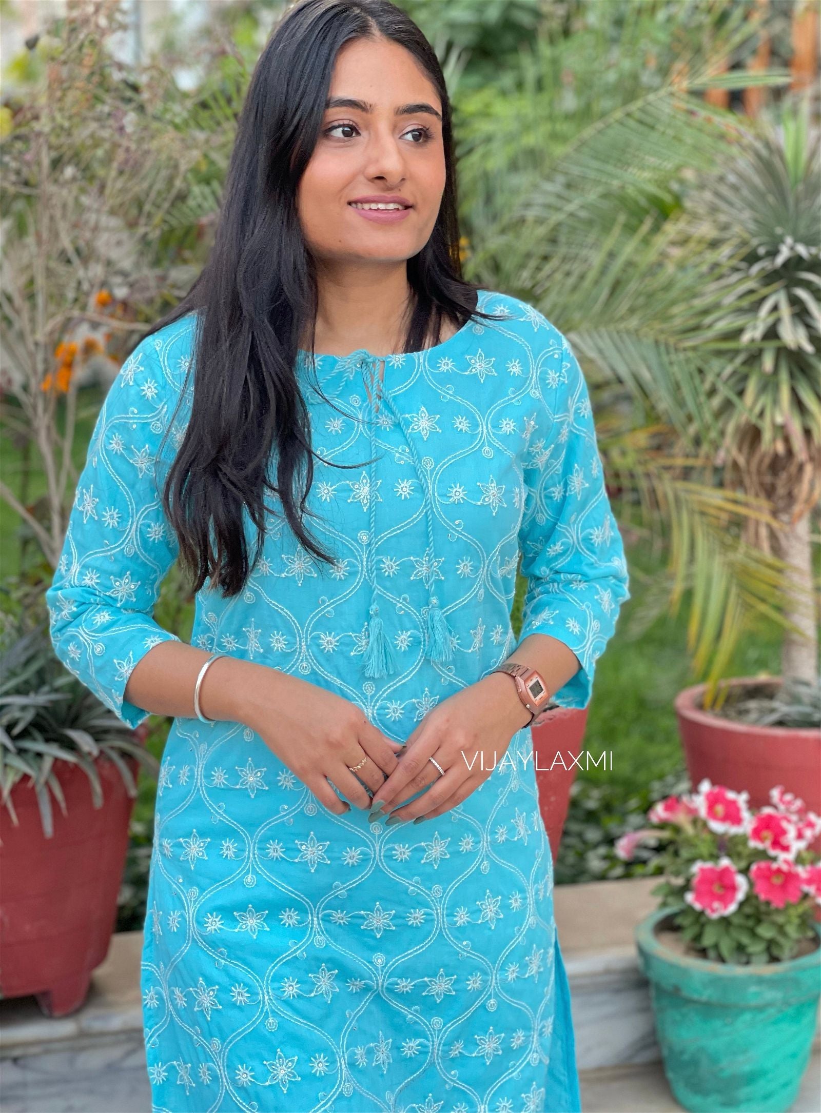 Pure cotton kurti - Vijay Laxmi