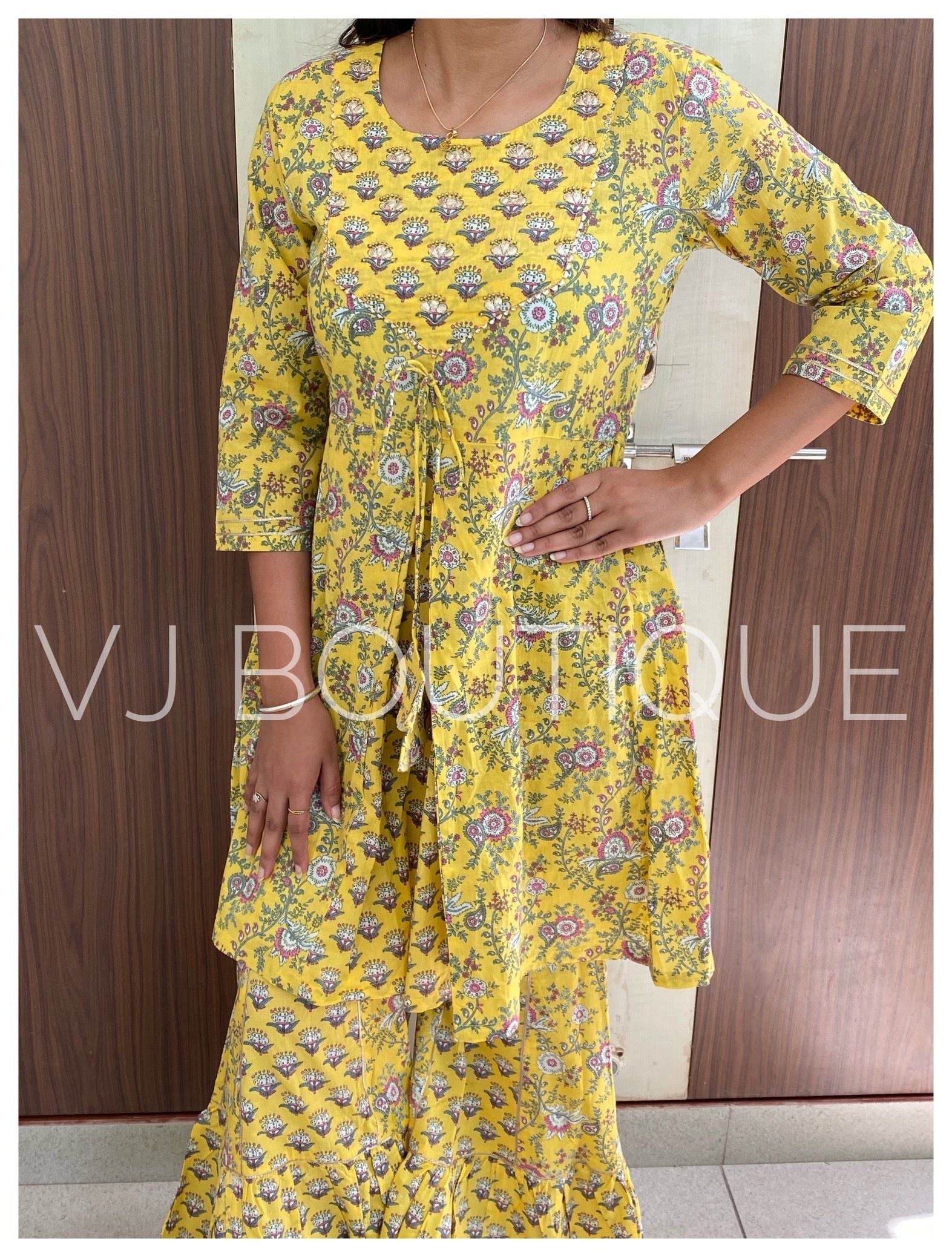 cotton garara suit set - Vijay Laxmi